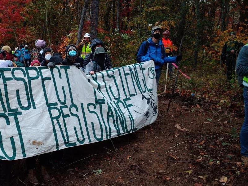 Three arrested in Elliston Mountain Valley Pipeline protest