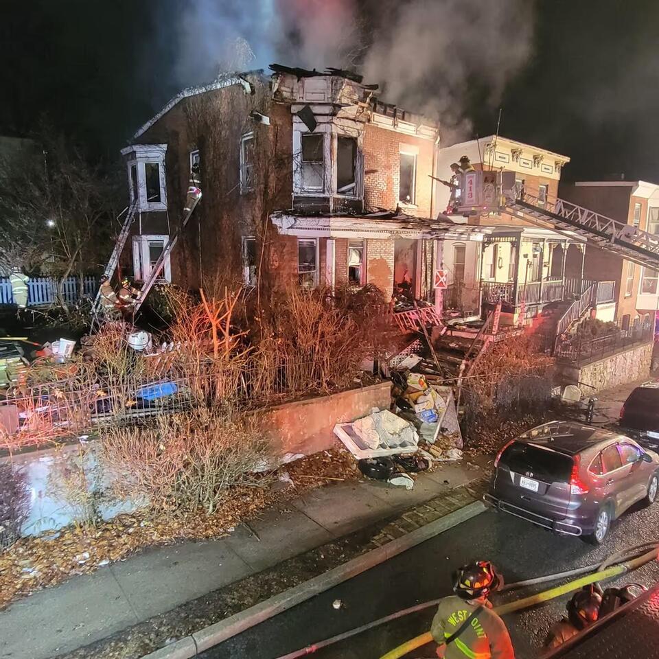 2 Firefighters Injured While Battling Blaze In Newburgh, Residents ...