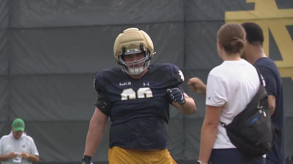 Notre Dame OL Matty Augustine injured in training camp