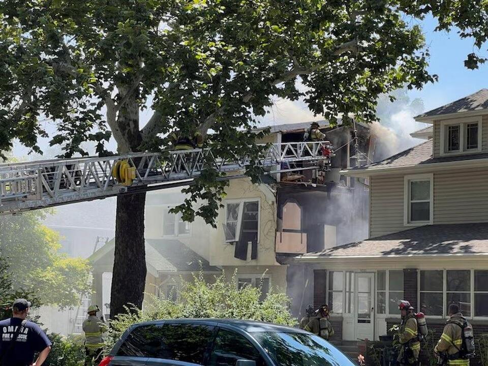 Explosion at midtown Omaha home blows out wall, displaces two