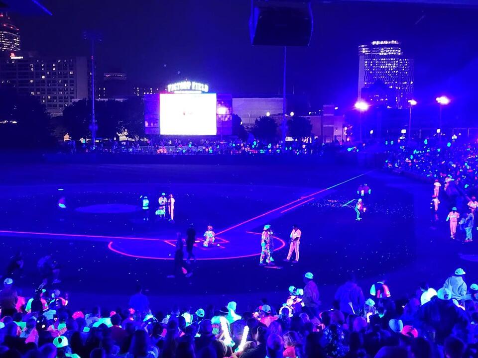 Fans experience interactive cosmic baseball at Victory Field - NewsBreak