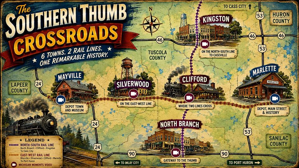 Michigan’s Southern Thumb Crossroads – Travel 6 Small Towns Built by Railroads, Farms and Fire