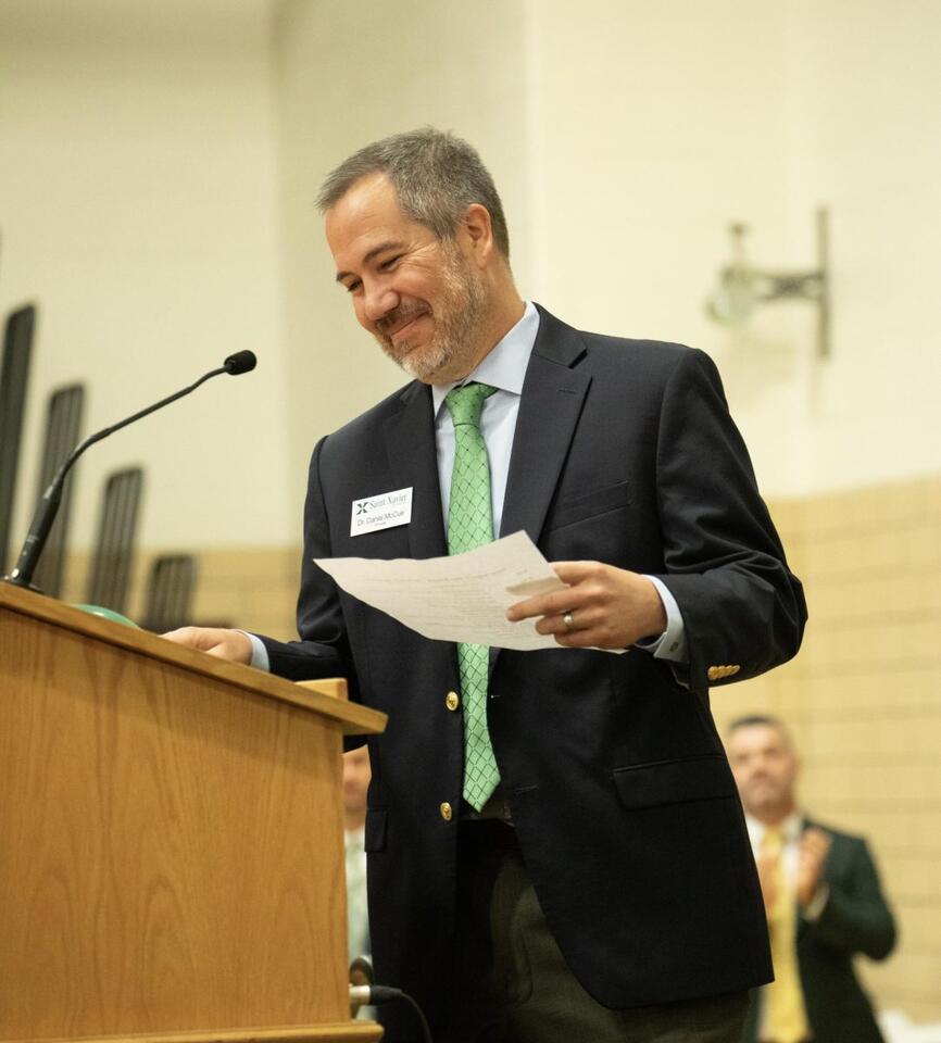 Dr. McCue Balancing Tradition and Innovation as Principal - NewsBreak