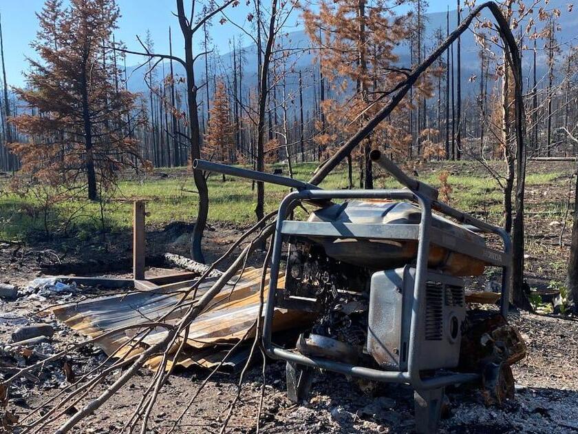 What remains of Wabasso campground after Jasper wildfire