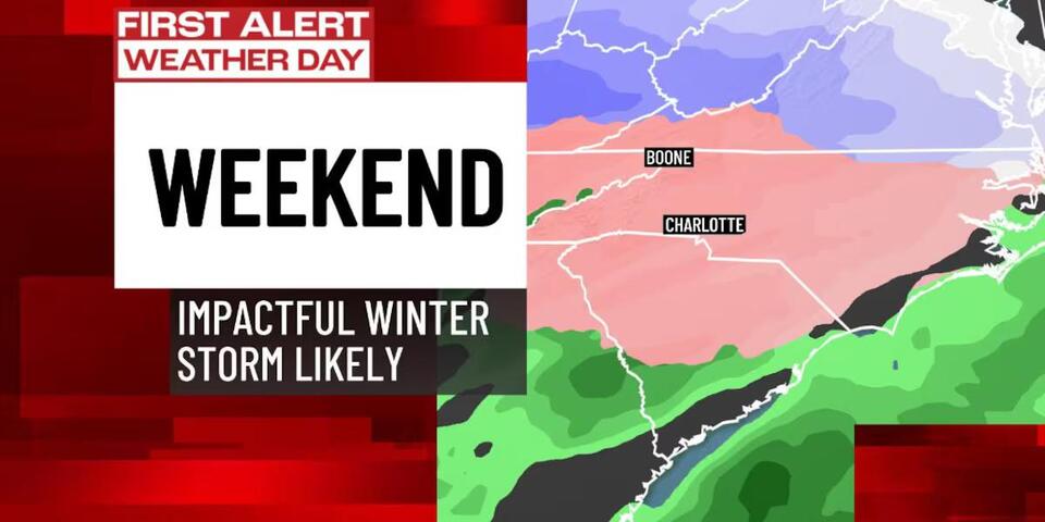 Winter Storm Watches declared ahead of weekend storm across Carolinas ...