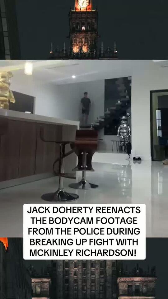 Watch Jack Doherty hilariously reenact the police bodycam footage after