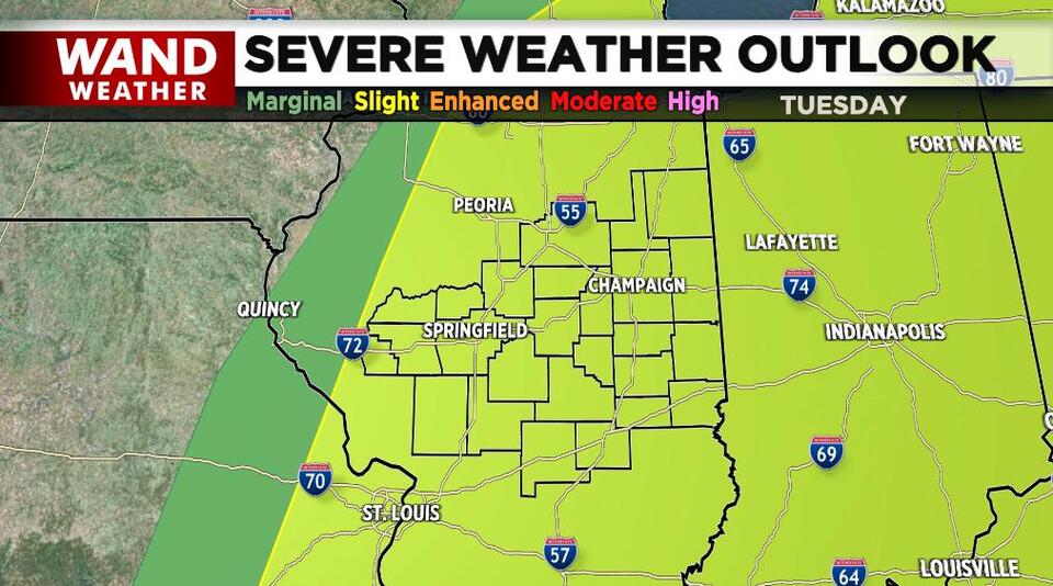 Strong cold front moves in tonight with chance of severe storms ...