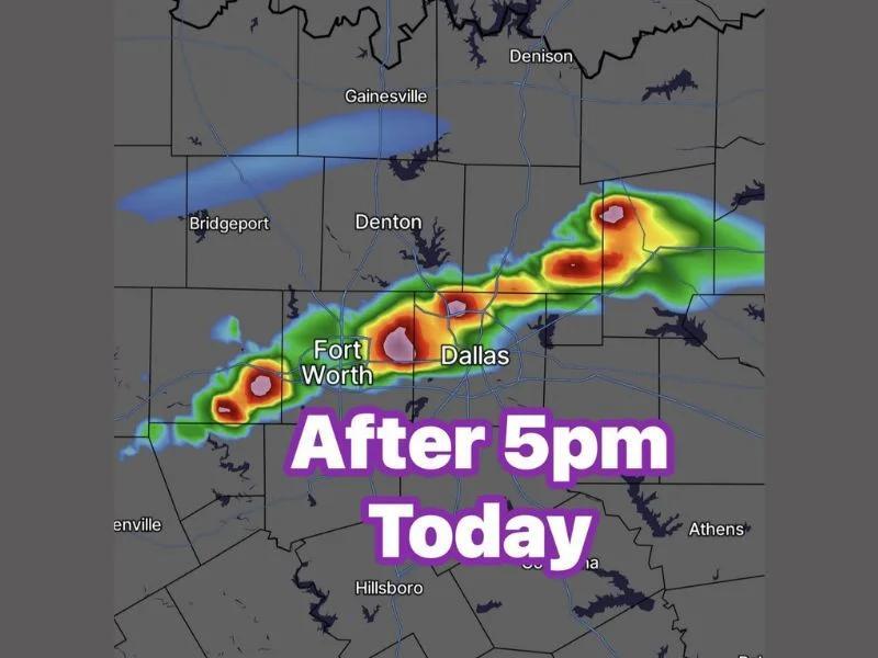Large Hail, Damaging Winds and Heavy Rain Targeting Dallas Fort Worth ...