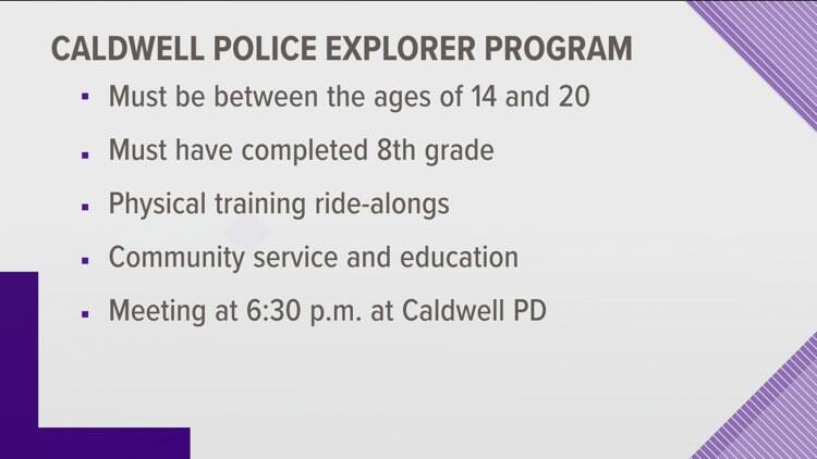 Caldwell Police launches explorer program for teens - NewsBreak