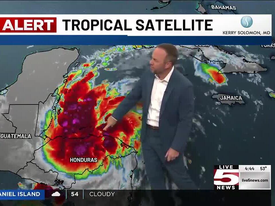 VIDEO Tropical Storm Sara continues to move throughout the Caribbean