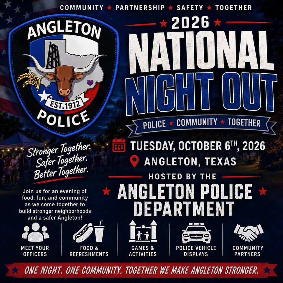 Texas Night Out 2026 set for October 6 in Angleton - NewsBreak