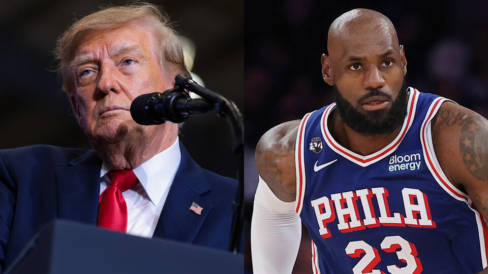 Donald Trump Slams LeBron James for Practicing Golf Swing During ...