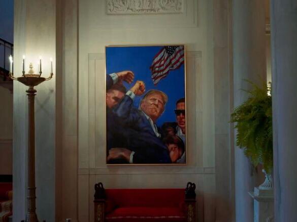 White House replaces Obama portrait with Trump