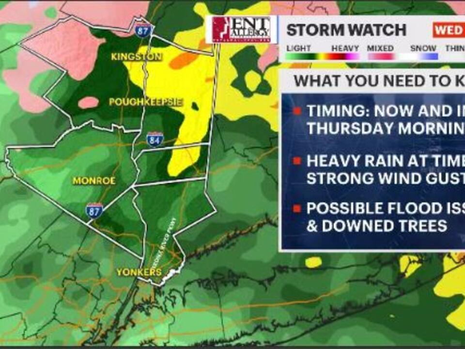 STORM WATCH: Storm brings heavy rain, with potential 30-60 mph wind gusts