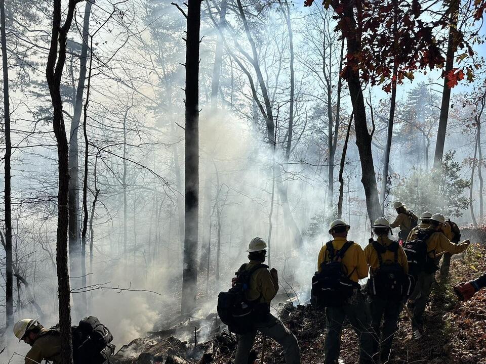 Fires scorch several acres on Mineral Springs Mountain in Valdese