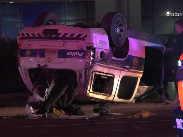 Phoenix officer hurt after rollover crash early Sunday morning