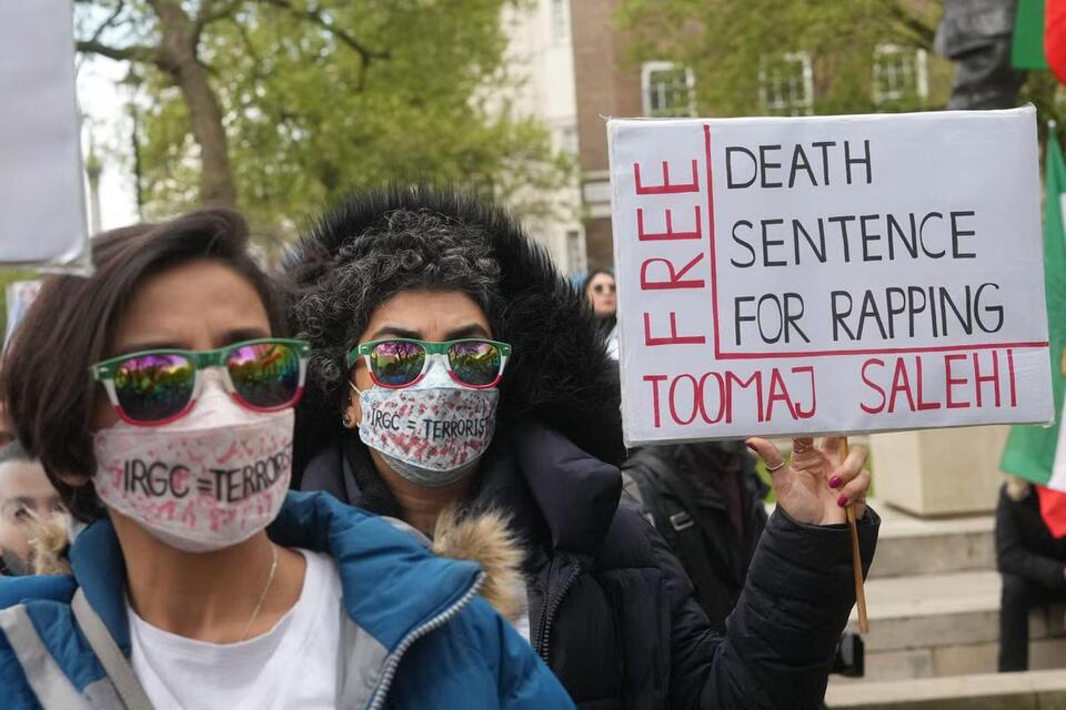 Iranian community protests in London over death sentence for popular ...