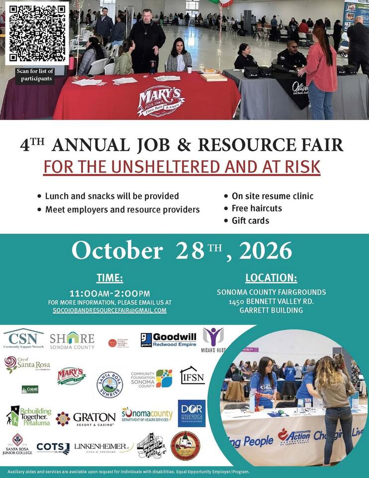 Job & Resource Fair set for Oct. 28 in Santa Rosa - NewsBreak