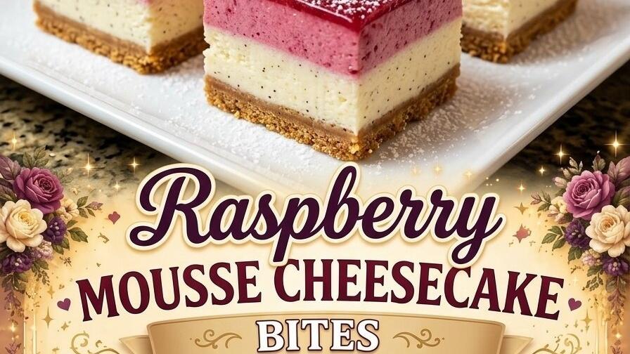 These Raspberry Cheesecake Bites Practically Melt - NewsBreak