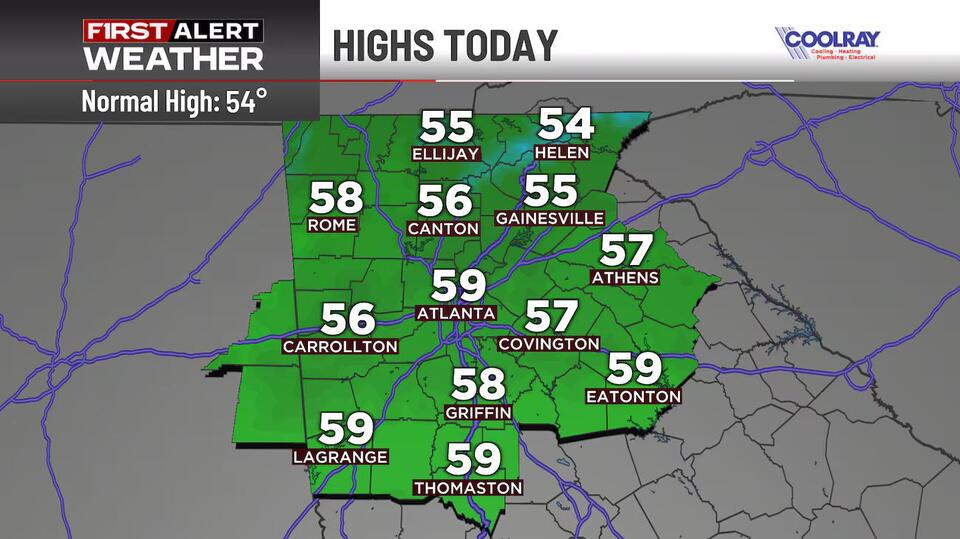 First Alert Forecast | Rain, then bitter cold and a chance of snow ...