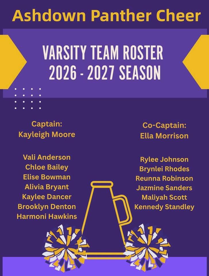 Ashdown cheer teams announced for 2026-2027 - NewsBreak