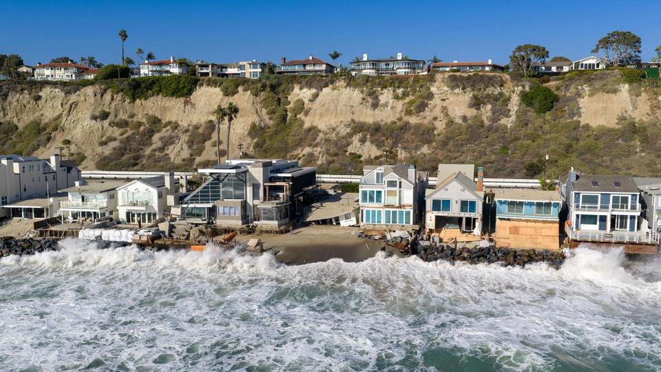 Dana Point Update: Beach Road Homes Face Continued Storm Surge Damage ...