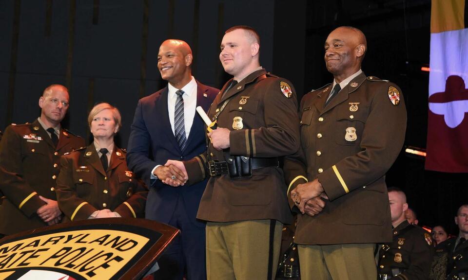 Governor Moore, Colonel Jackson Welcome New Troopers at the Maryland ...