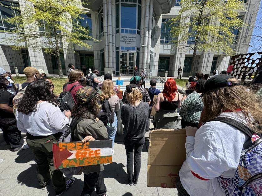High school students walk out of class in pro-Palestine protest in Reno