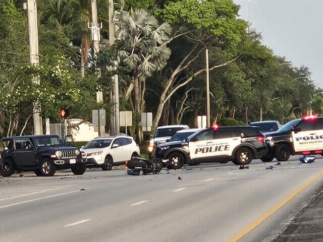 1 hospitalized after motorcycle crash in West Palm Beach - NewsBreak