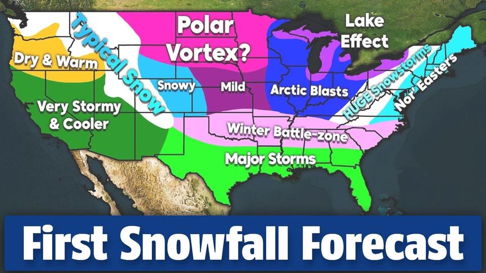 First Snowfall Forecast for 2026-2027 in Virginia Check Your Area ...