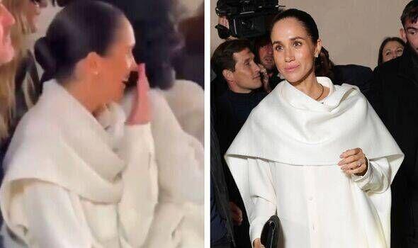 Meghan Markle accused of 'laughing at model who fell over' in awkward video  - NewsBreak