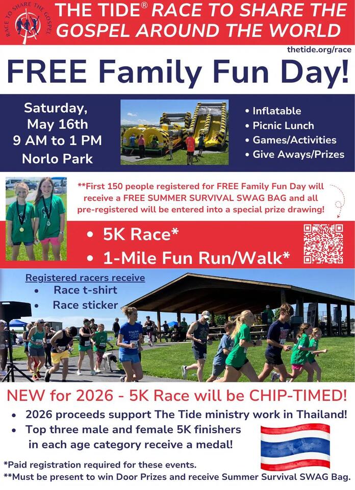 The Tide to Host Free Family Fun Day, 5K and Fun Run at Norlo Park on ...