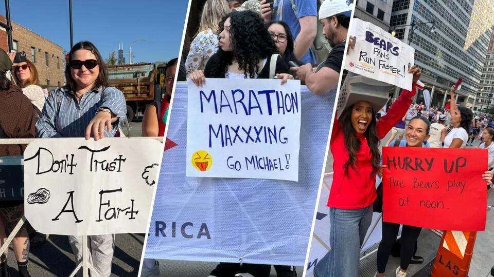 ‘Marathon Maxxing': Best signs from along the 2026 Chicago Marathon ...