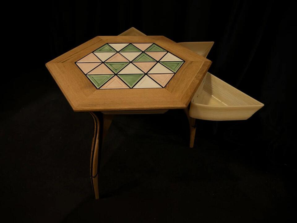 LUMVIA Coffee Table Prototype Pairs a Customizable Mosaic With Hidden ...