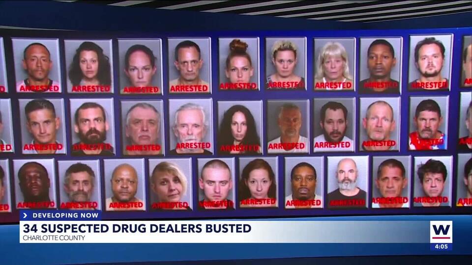 Charlotte County deputies arrest 34 people on drug trafficking charges ...