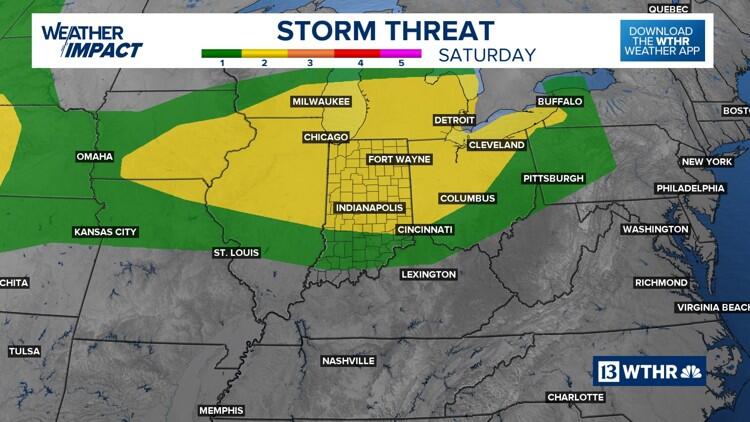 Heavy rain, lighting, severe wind gusts possible in Saturday's severe ...