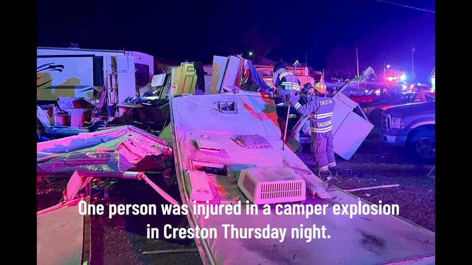 Camper explosion injures one in Creston - NewsBreak