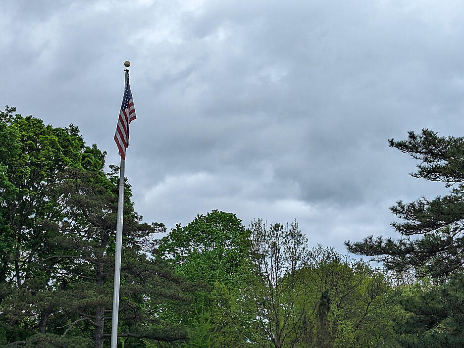 Breezy and cooler Tuesday with scattered showers/storm