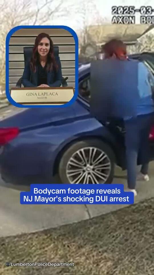 Police bodycam footage captured the moment a New Jersey mayor Gina ...