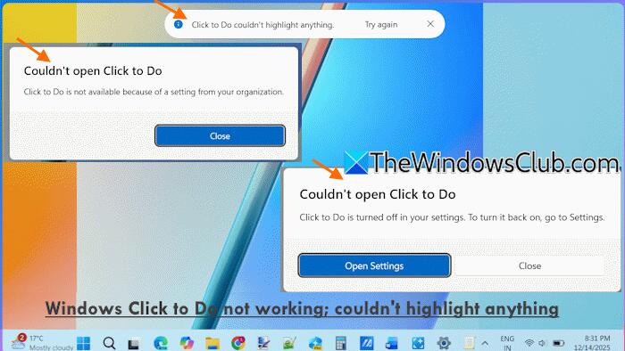 Windows Click to Do not working; Couldn’t highlight anything - NewsBreak