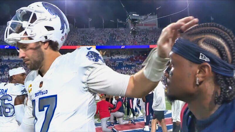 Mic'd Up Cameras Caught The Interesting Interaction Between Josh Allen & Stefon Diggs After Patriots' Stunning Win Over Bills [VIDEO] - NewsBreak
