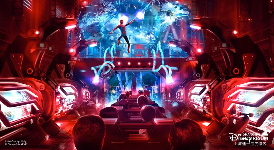 Shanghai Disney Reaches Major Milestone on New Spider-Man Roller Coaster