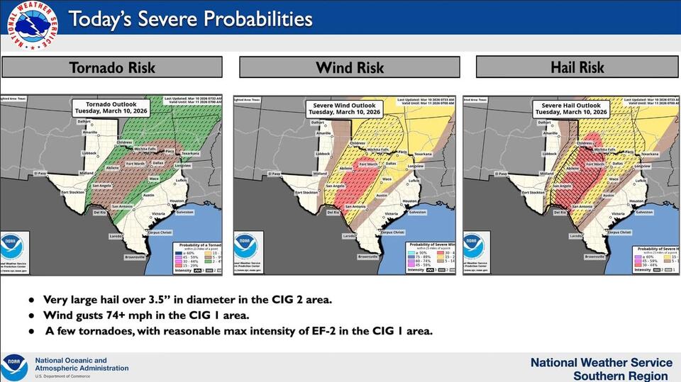 Severe weather watch issued for Kerr County - NewsBreak