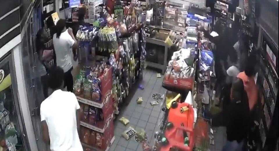 Teen Mob Trashes Sacramento Gas Station Store - NewsBreak