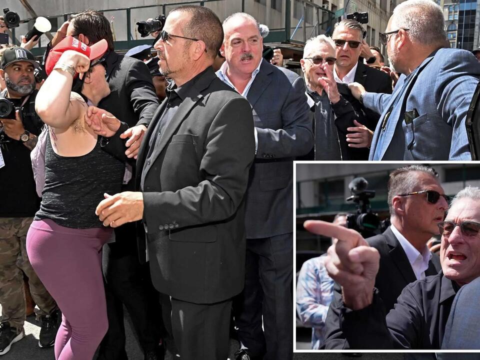 Robert De Niro headlines bizarre Biden campaign presser outside Trump ...