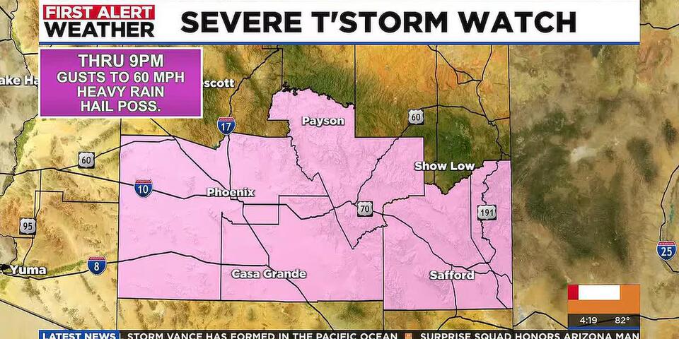 Arizona sees 8 tornado warnings with more severe weather expected