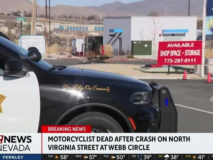 Motorcyclist Dead After Crash in North Reno