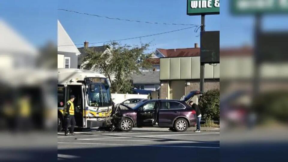 No injuries after crash involving MBTA bus in Revere - NewsBreak