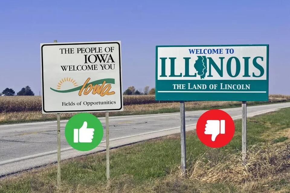 Iowa Is A Way Better State To Drive In Than Illinois - NewsBreak
