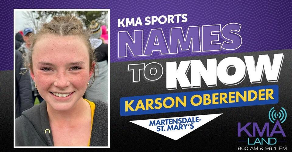 Fall 2025 Names to Know: Karson Oberender, Martensdale-St. Marys ...